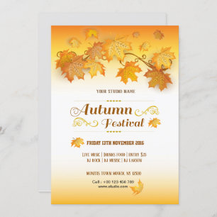 Fall / Autumn Festival Flyer Invitation