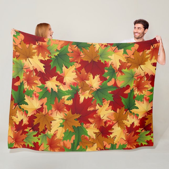 Fall Autumn Fleece Blanket (In Situ)