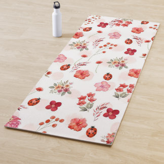 Fall/Autumn Floral pattern Yoga Mat