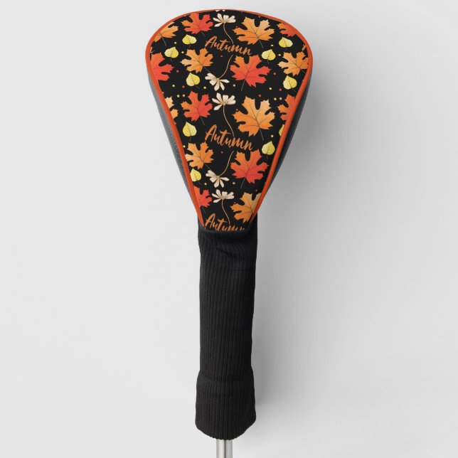 Fall Autumn Foliage Fall Leaves Golf Head Cover (Front)