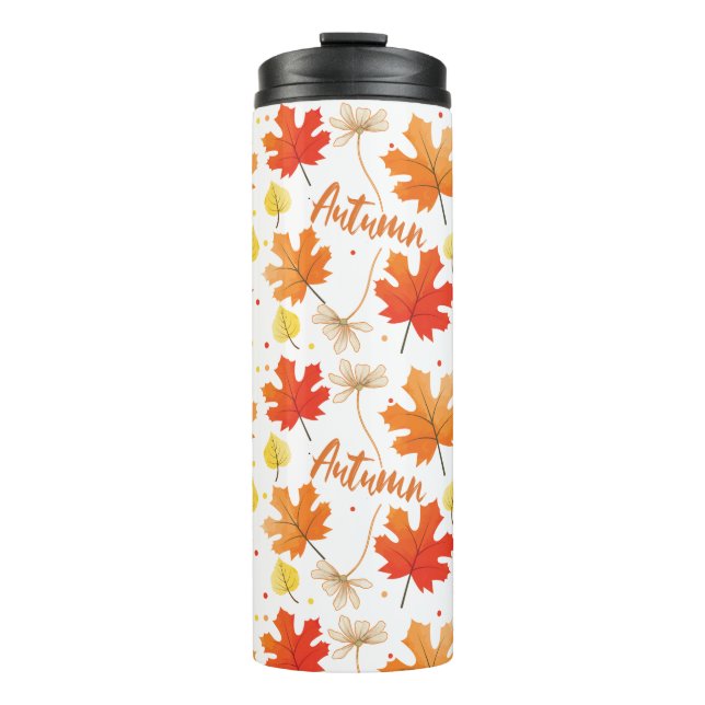 Fall Autumn Foliage Fall Leaves Thermal Tumbler (Front)