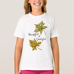 Fall Autumn Foliage Thanksgiving Girl’s T-Shirt