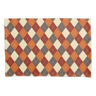 Fall/Autumn Gingham pattern  Pillowcase