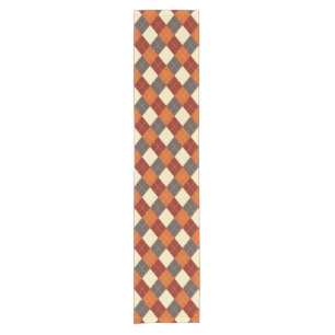 Fall/Autumn Gingham pattern Short Table Runner