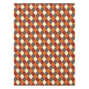 Fall/Autumn Gingham pattern  Tablecloth