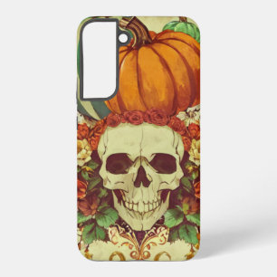 Fall/Autumn/Halloween/pumpkin/skeleton Samsung Galaxy Case
