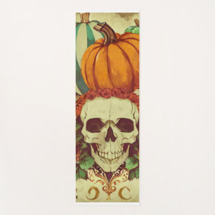 Fall/Autumn/Halloween/pumpkin/skeleton Yoga Mat