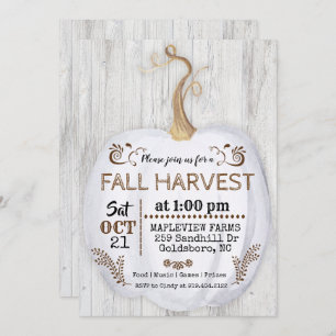 Fall Autumn Harvest Festival Invitation