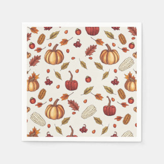 Fall Autumn Harvest Thanksgiving Napkins