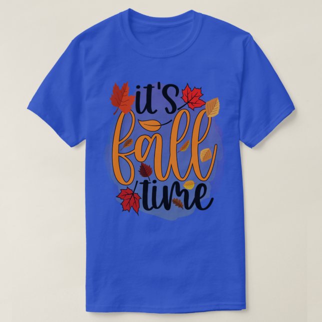 Fall Autumn Leave Lover Fall is My Favorite Color  T-Shirt (Design Front)