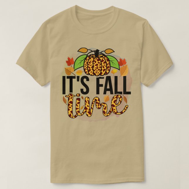 Fall Autumn Leave Lover Fall is My Favorite Color  T-Shirt (Design Front)