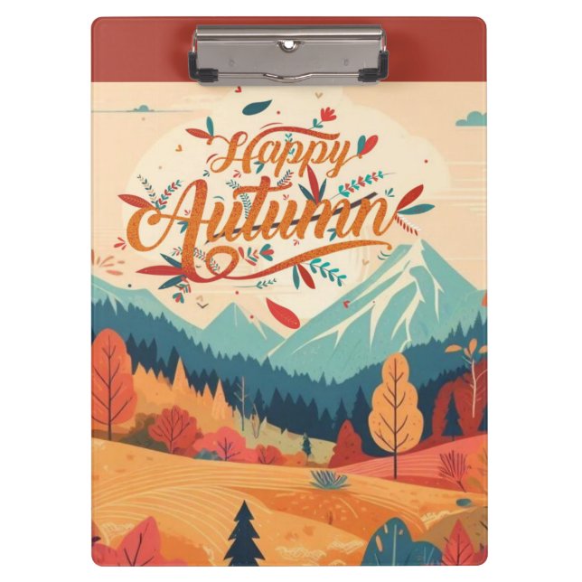 Fall/Autumn/leaves/colourful Clipboard (Front)