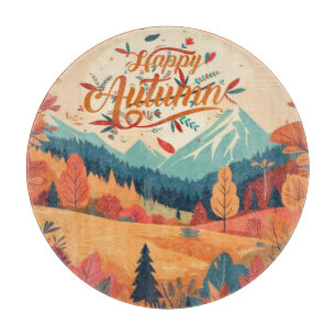 Fall/Autumn/leaves/colourful Cutting Board