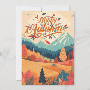 Fall/Autumn/leaves/colourful Holiday Card