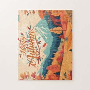 Fall/Autumn/leaves/colourful Jigsaw Puzzle