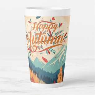 Fall/Autumn/leaves/colourful Latte Mug