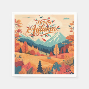 Fall/Autumn/leaves/colourful Napkin