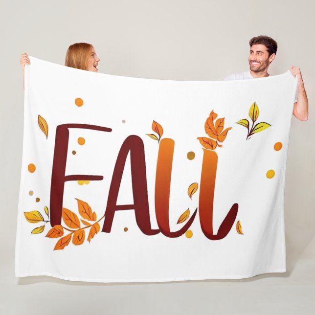 Fall/Autumn/Leaves  Fleece Blanket (In Situ)