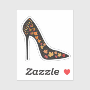 fall autumn leaves heels fashion