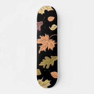 fall, autumn, leaves, leaf skateboard