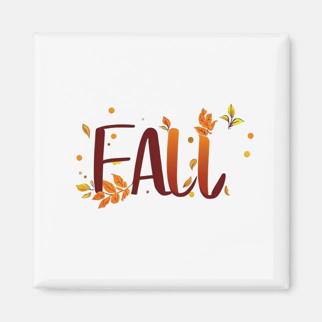 Fall/Autumn/Leaves  Magnet (Front)