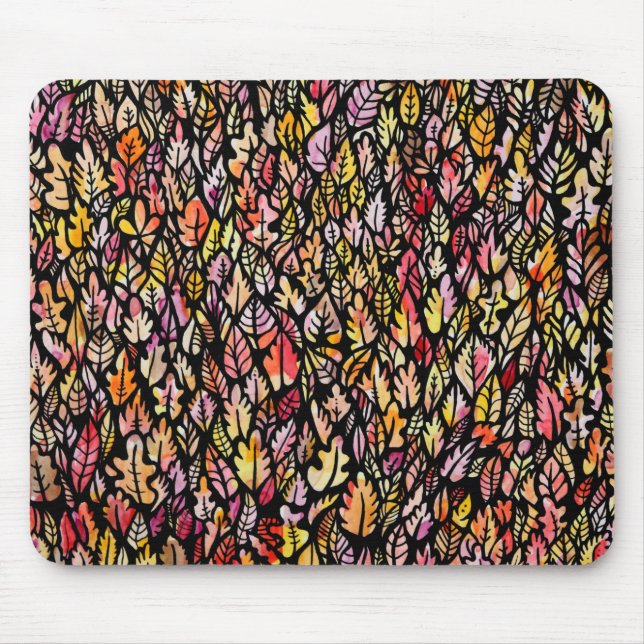 Fall Autumn Leaves Mouse Pad (Front)