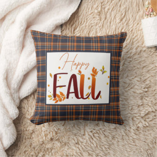Fall/autumn/leaves/plaid Cushion