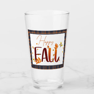 Fall/autumn/leaves/plaid Glass