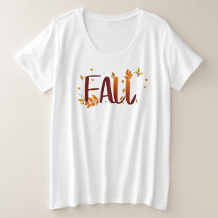 Fall/Autumn/Leaves Plus Size T-Shirt