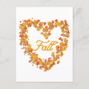 Fall Autumn Leaves Postcard