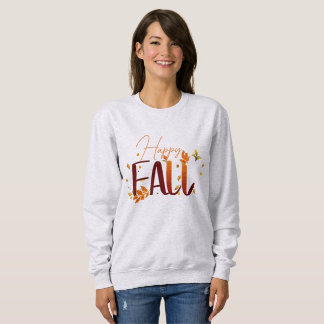 Fall/Autumn/Leaves  Sweatshirt (Front Full)