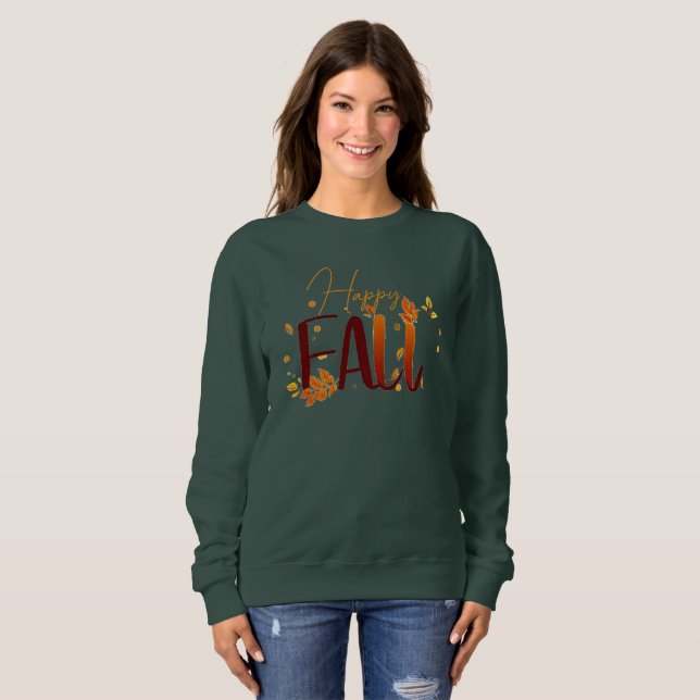 Fall/Autumn/Leaves  Sweatshirt (Front Full)