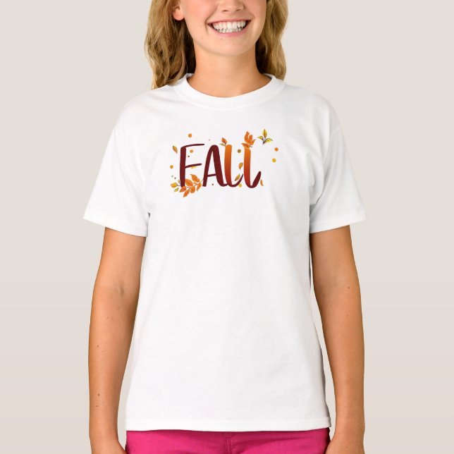 Fall/Autumn/Leaves  T-Shirt (Front)
