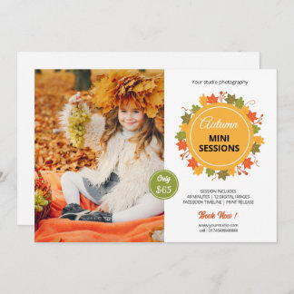 Fall / Autumn Mini Session Template