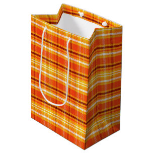 Fall Autumn Plaid  Medium Gift Bag