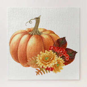 Fall Autumn Pumpkin Jigsaw Puzzle