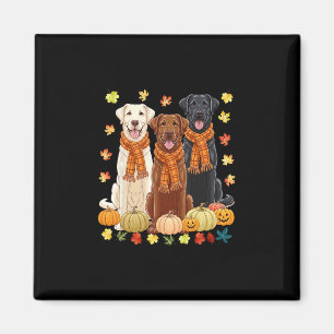 Fall Autumn Pumpkin Labrador Retriever Thanksgivin Magnet