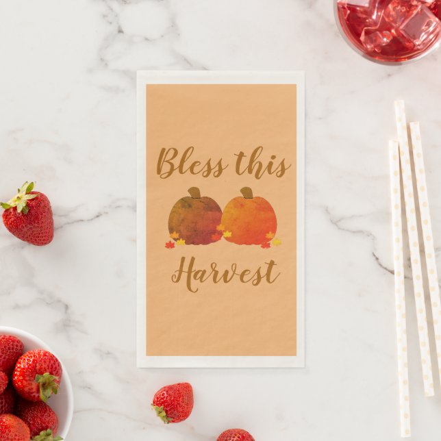 Fall/Autumn/Pumpkin   Napkin (Insitu)