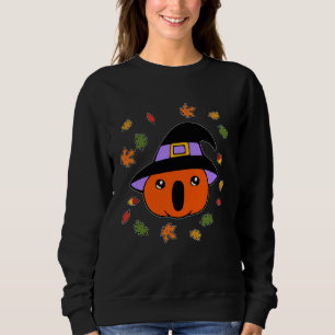 Fall Autumn Pumpkin Witch Halloween Costume With L Sweatshirt