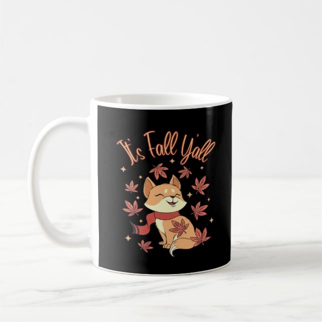 Fall Autumn Season Collection It’s Fall Y’all Fall Coffee Mug (Left)