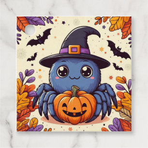 Fall/autumn/spider/witch/halloween Favour Tags