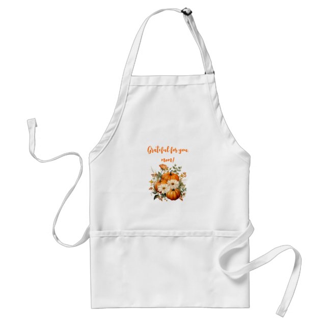 Fall Autumn Theme with Leaves Gift for Mum Standard Apron (Front)
