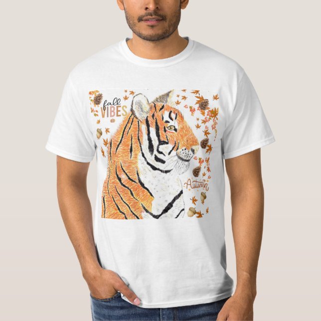 Fall/ Autumn Tiger T-Shirt (Front)