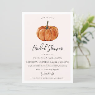 Fall Autumn Treats Bridal Shower Invitation