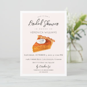 Fall Autumn Treats Bridal Shower Invitation