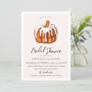 Fall Autumn Treats Bridal Shower Invitation