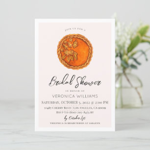 Fall Autumn Treats Bridal Shower Invitation