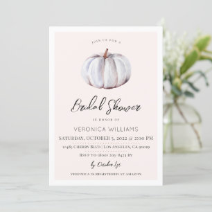 Fall Autumn Treats Bridal Shower Invitation