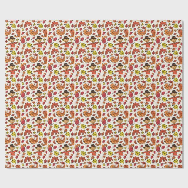 fall autumn  wrapping paper (Flat)