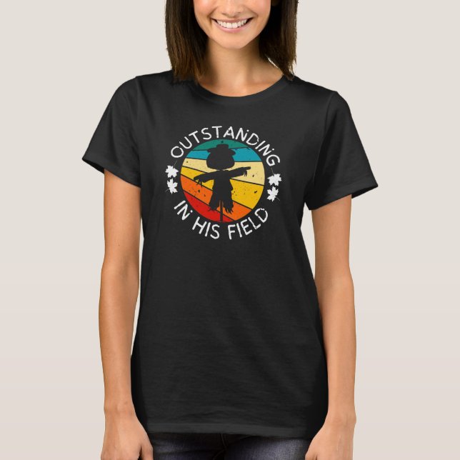 Fall AutumnScarecrow Halloween T-Shirt (Front)